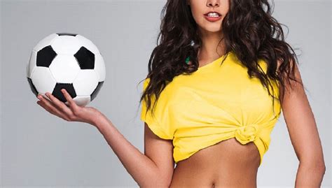 brazilian model cris galera marked the start of women s world cup with nothing but a shirt on