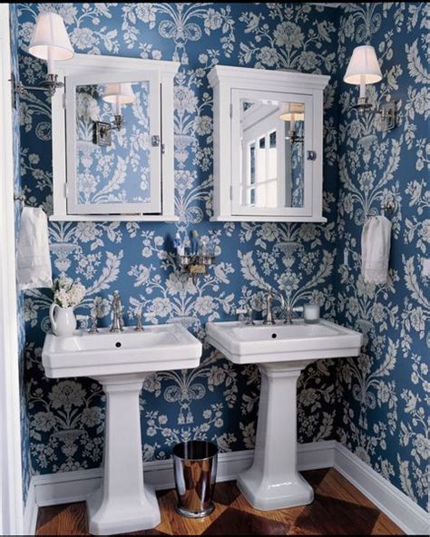 Make your bathroom's wall a canvas for a collage of your favorite magazines' pages, vintage ads, and old posters. 28 Bathroom Wallpaper Ideas - Best Wallpapers for Bathrooms