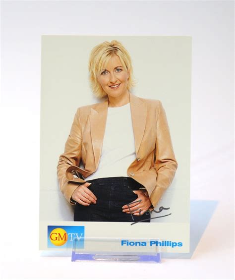 fiona phillips gmtv hand signed autographed photo 6x4 ebay