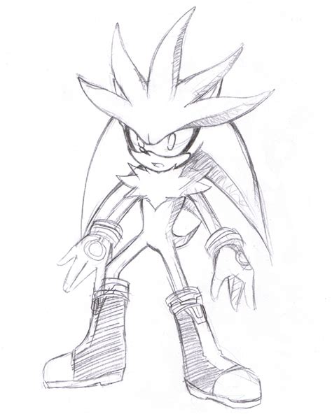 Silver The Hedgehog Drawing At Getdrawings Free Download