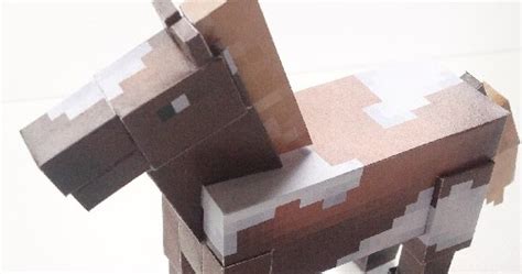 Ninjatoes Papercraft Weblog Papercraft Minecraft Horse