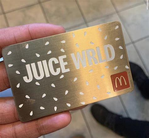 There are gold cards that give you free mcdonald's for life—here's how to get your hands on one. his 1 of 1 McDonald's Gold Card : JuiceWRLD