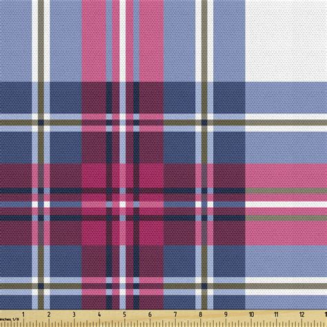 Plaid Upholstery Fabric By The Yard Classical British Tartan Design