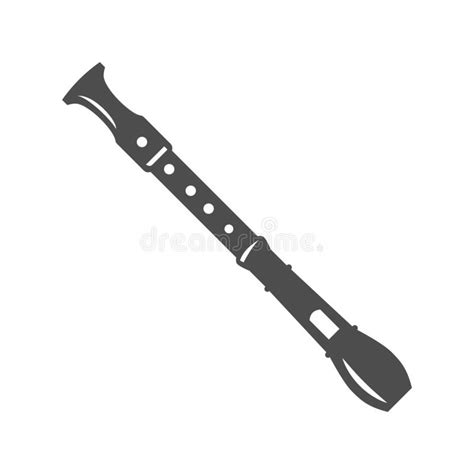 A Classic Clarinet Player Stock Vector Illustration Of White 60150735