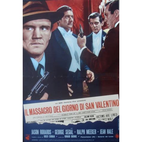 St Valentine S Day Massacre Italian Fotobusta Movie Poster Set Illustraction Gallery