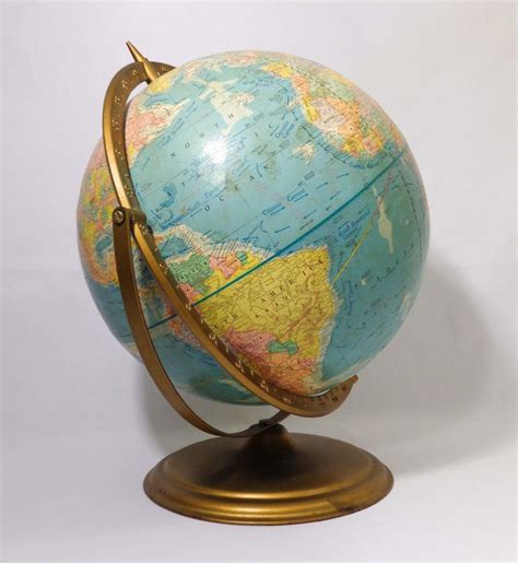 Vintage Atomic Crams Scope O Sphere 12 World Globegeorge F Cram