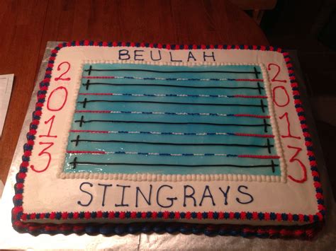 Celebrate Your Swim Team With A Stunning Banquet Cake