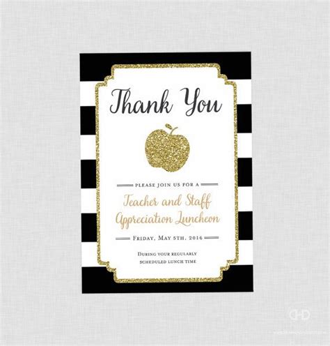 Examples for appreciation luncheon invitation. Teacher Appreciation Invitation Apple Printable by ...