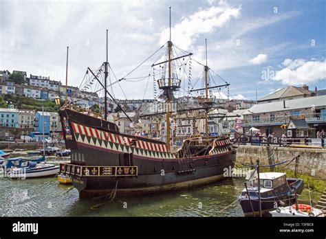 Golden Hind Sailing Ship Replica Brixham Harbour South Devon On The