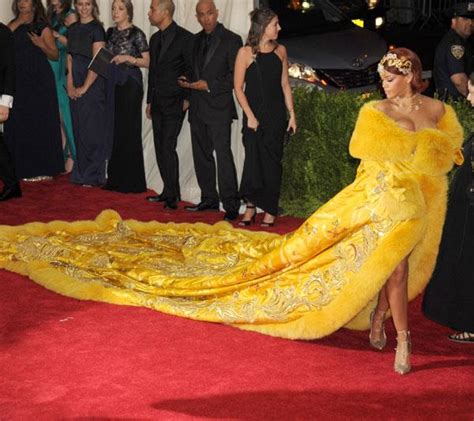 rihanna has a major wardrobe malfunction at her private met gala after party