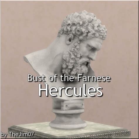 Bust Of The Farnese Hercules By Thejim07 At Mod The Sims Sims 4 Updates
