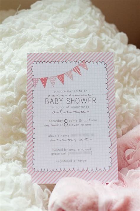 From three or four friends enjoying a cozy tea in victoria's day, bridal showers have shifted over time towards larger whether your favorite invite is classic or modern, floral or fun, it's easy to customize your selection with all the specifics in a font and color you choose. Open House Baby Shower invite | Benjamin Jon