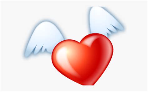 Wings Heart Cliparts Flying Heart  Png Free
