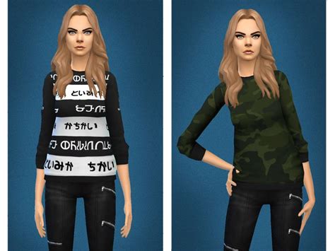 Sentates Celine Jumper Ts4 Clothing Sims 4 Female Sims4 Clothing