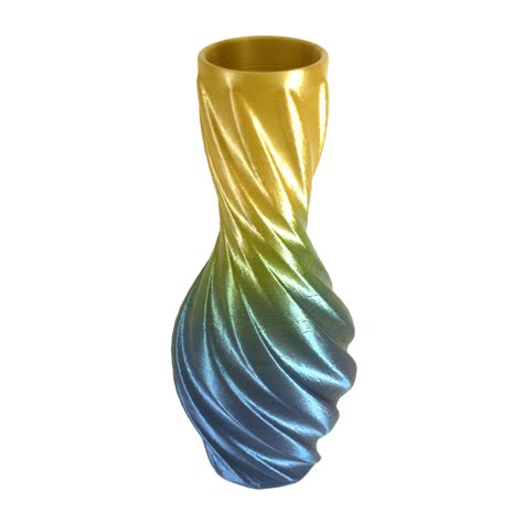 3d Printed Spiral Vase For Flowers Desk Accessory Etsy Prints