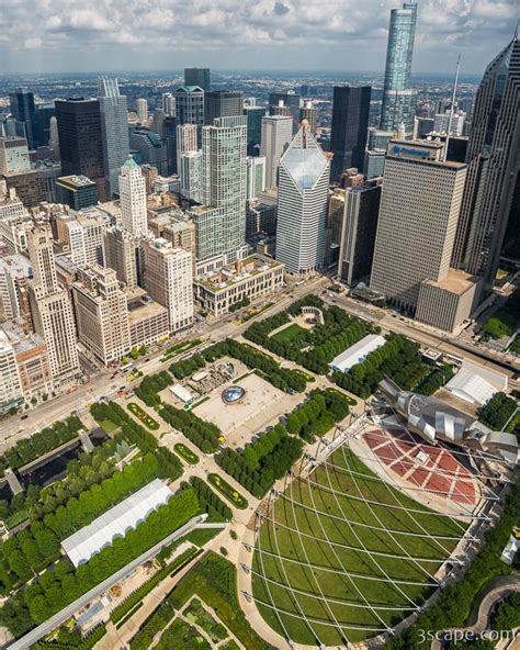 Millennium Park From Above Photograph By Adam Romanowicz