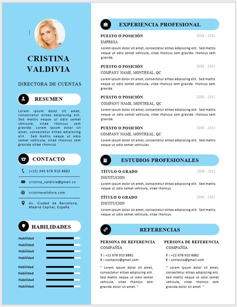 mejores plantillas curriculum creativo editable word español resume