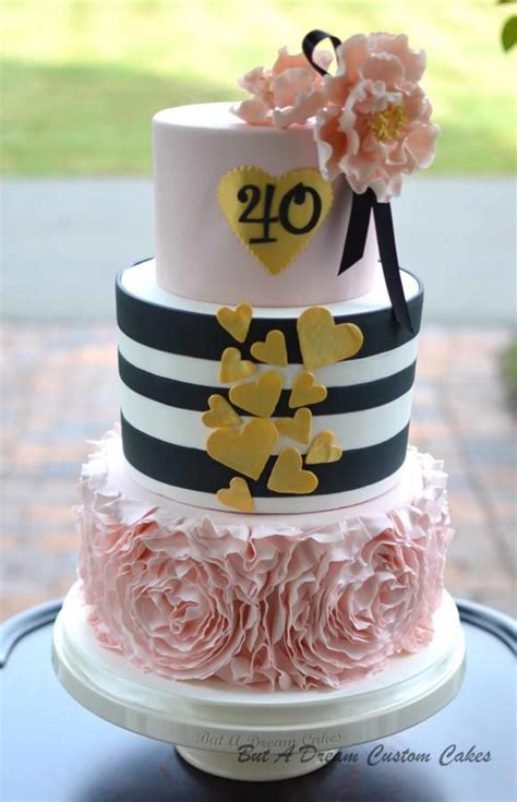 40th Birthday Cake 40th Birthday Cake For Women Birthday Cakes For