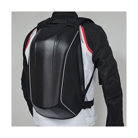Motorcycle Backpack Waterproof Hard Shell Helmet Backpack Carbon Fiber