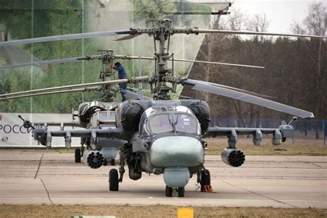 Aesa Radar Guided Missiles In Upgraded Russian Ka 52m Helicopter