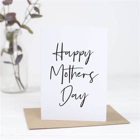 Happy Mothers Day Card By Russet And Gray