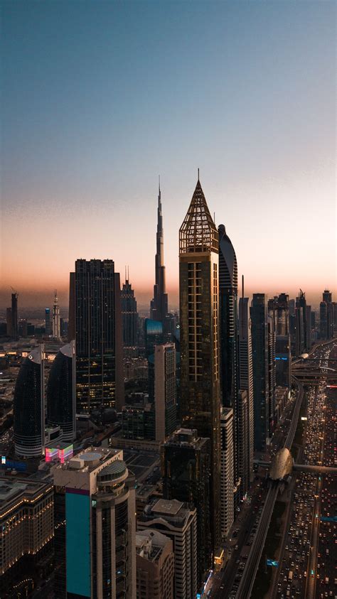 Golden Hour Traffic In Dubai 22423992 Dubai Aesthetic City