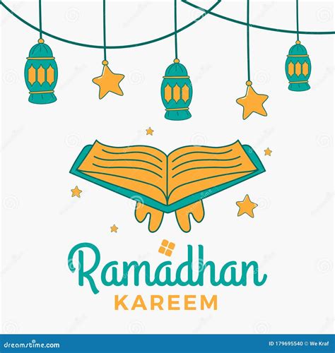 Hand Drawn Ramadan Kareem Vector Stock Vector Illustration Of Luxury