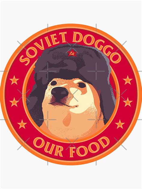 Soviet Doggo Sticker For Sale By Ltstnsmerch Redbubble