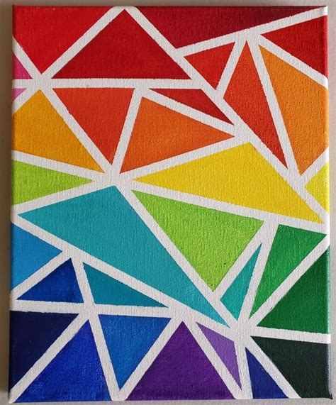 40 Triangular Shaped Paintings Ideas To Project Uniqueness Hobby