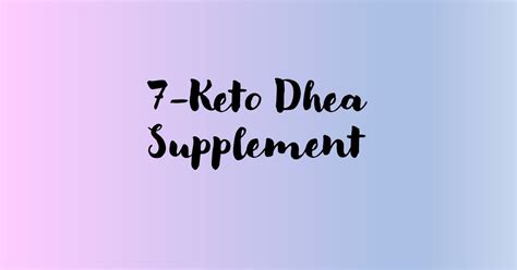 Keto Dhea Supplement What Is It And Do You Need It On Keto Absolutely Keto