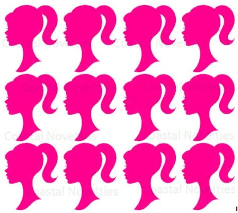 CAKE TOPPERS BARBIE Silhouette Cupcake Toppers Edible Image Frosting