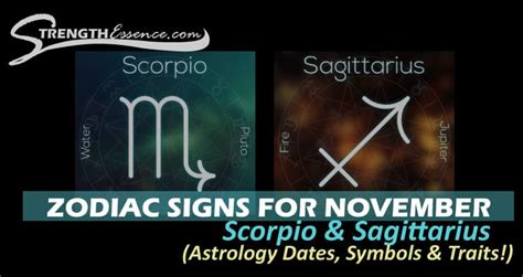 Zodiac Signs For November Astrology Dates Symbols And Traits 2023