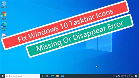 Fix Windows 10 Taskbar Icons Missing Or Disappear Error Youtube