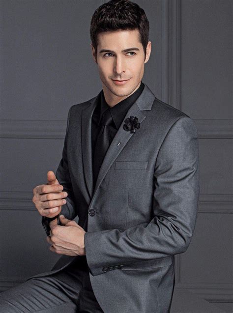 Groom should show individuality, properly combine all details of wedding trends of season. Men's Jacket and Pants Suit 2pcs/set Slim Fit Two Buttons ...