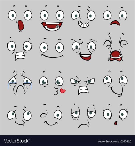Cartoon Eye Emotions Collection Cartoon Eyes Differen
