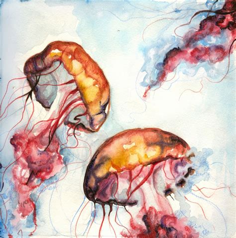 Pin By Aubrey Dawn On Sketchbook In 2020 Jellyfish Art Jellyfish Art