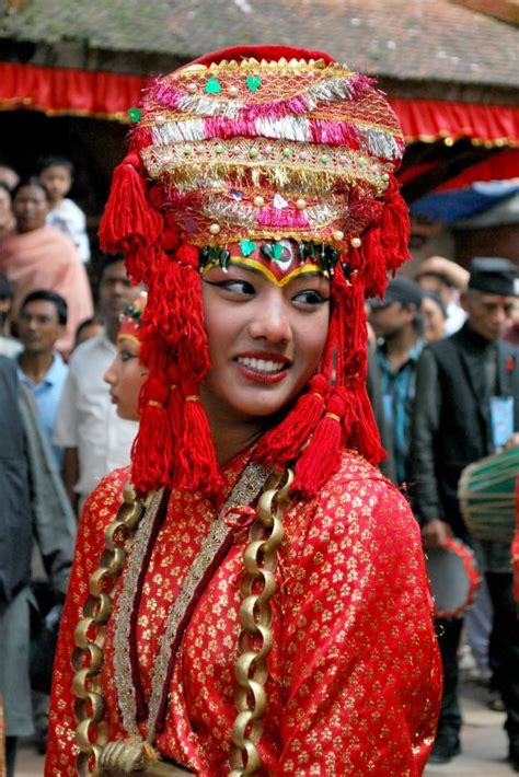 Newari Girl Dressed As A Kumari Goddess People Of The World Goddess Nepal