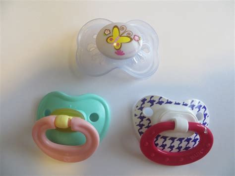 3 Baby Doll Pacifiers Girl Set Magnets Attached Designs Colors Vary
