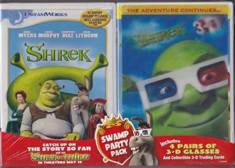 Shrek Swamp Party Pack Shrek Plus Shrek 3 D Swamp Party 2 Dvds