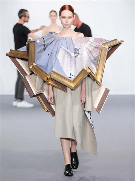 Famous Designers Create Dresses Out Of Framed Paintings Art Sheep