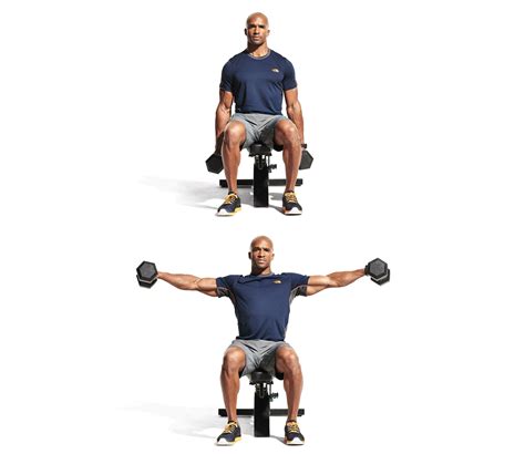 Seated Dumbbell Lateral Raise Video Watch Proper Form Get Tips