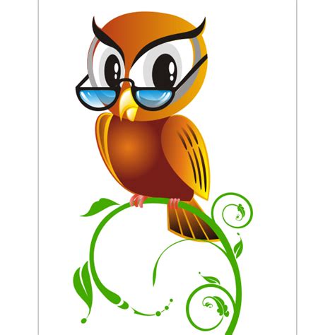 Owl With Glasses Free Svg