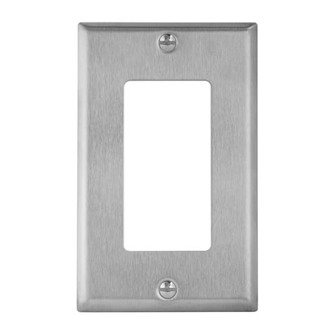 Unlike pulls, knobs, and other hardware pieces, switch plates and outlet covers are nearly wall decor items in themselves. Stainless Steel Decorator / GFCI Outlet Wall Plate Cover - 1 Gang - Paladin Distribution
