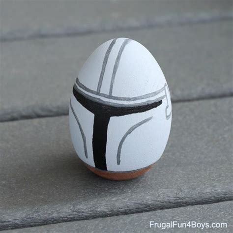 Baby Yoda And Mandalorian Painted Eggs Frugal Fun For Boys And Girls