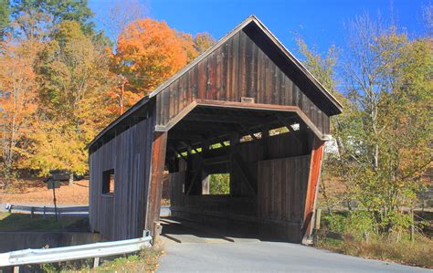 Warren Covered Bridge Vermont Photograph By John Burk Fine Art America