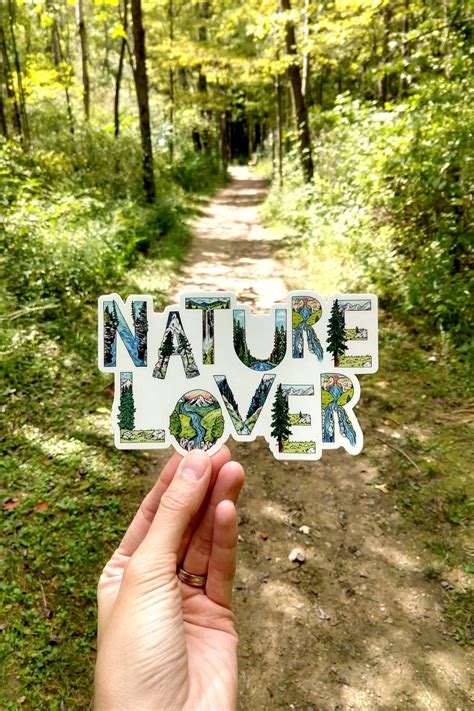 Nature Lover Vinyl Sticker Nature Stickers Vinyl Sticker Nature Lover