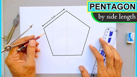 pentagon by side length - YouTube