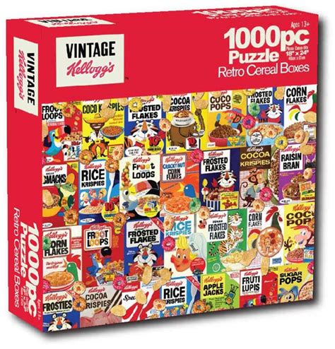 The digital printing technique and use of the latest. Retro Cereal Boxes (Kellogg's) Jigsaw Puzzle | PuzzleWarehouse.com