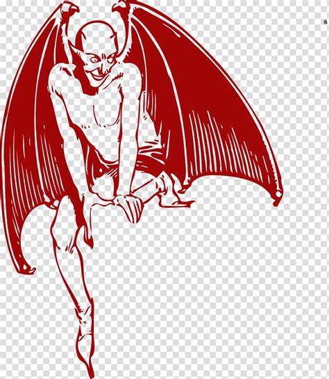 Red Devil Illustration Devil Demon Satan Devil Transparent