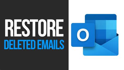 How To Restore Deleted Emails In Outlook Hotmail Youtube